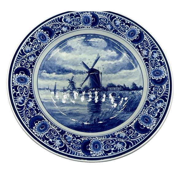 Large Delfts Blauw RAM Holland Pancake wall Plate 15\